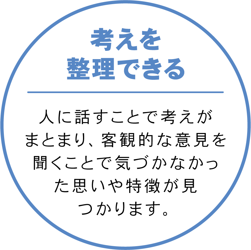 考えを整理できる