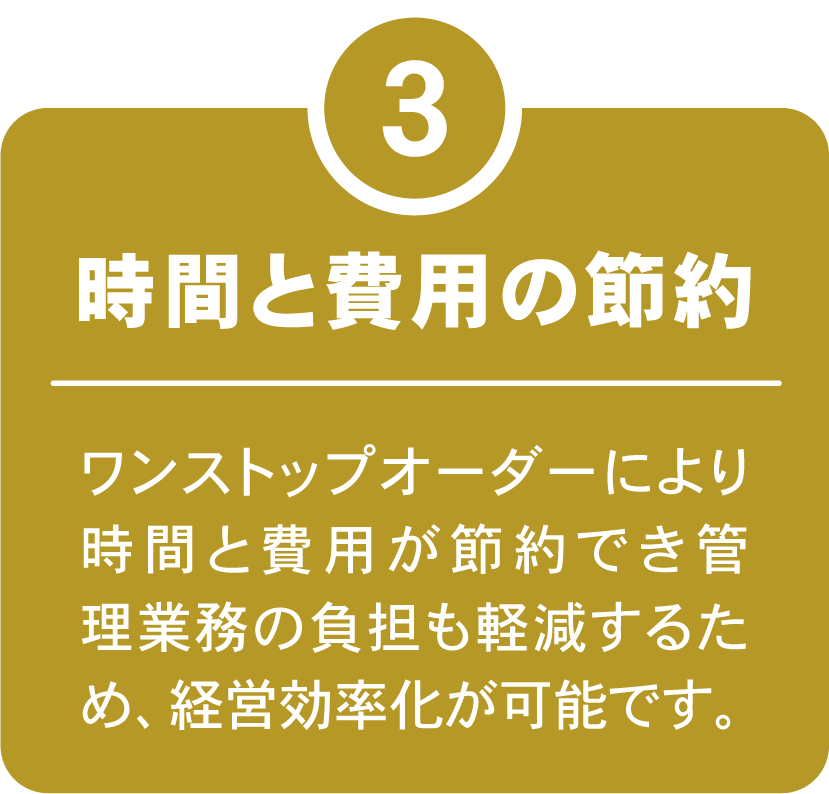 時間と費用の節約